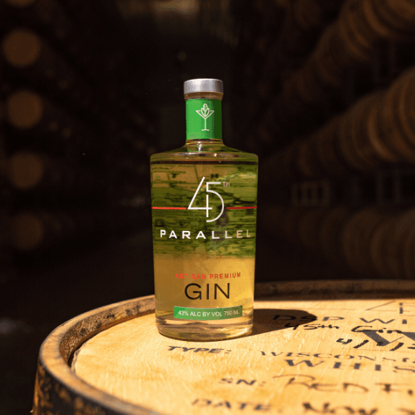 45th Parallel's Barrel-Aged Gin in the Rickhouse